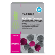 Картридж струйный Cactus CS-C4847 №80 пурпурный (400мл) для HP DJ 1050C/1055CM/1000