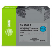 Картридж струйный Cactus CS-CC654 №901 черный для HP DJ 4500/J4580/J4660/J4680 (18мл)