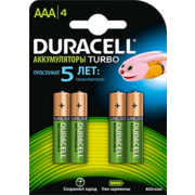 Аккумулятор Duracell Rechargeable HR03-4BL AAA NiMH 900mAh (4шт)