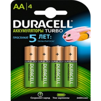 Аккумулятор Duracell Rechargeable HR6-4BL AA NiMH 2500mAh (4шт)