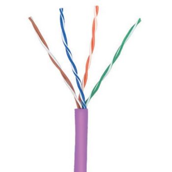 Кабель информационный Molex 39-504-5E кат.5е U/UTP не экранированный 4X2X24AWG LSZH внутренний 305м фиолетовый