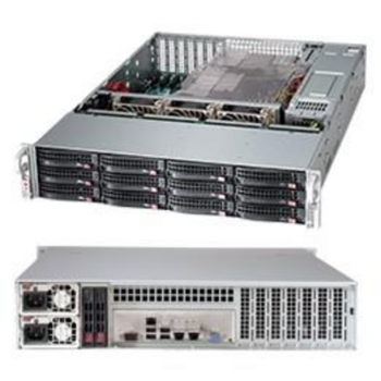 CSE-826BE26-R1K28LPB 2U, E-ATX, 1280 Вт, 12x 3.5&quot; Hot-swap SAS/SATA HDD Bays, 437x89x648 мм, черный