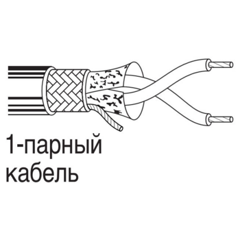 Кабель информационный Belden 3105A.00305 RS-485 SF/UTP общий экран в оплётке 1X2X22AWG PVC универсальный 305м черный