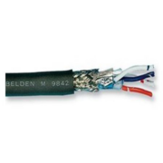 Кабель информационный Belden 9842.00305 RS-485 SF/UTP общий экран в оплётке 2X2X24AWG PVC универсальный 305м хром