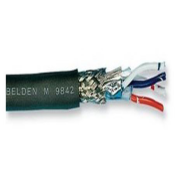 Кабель информационный Belden 9842.00305 RS-485 SF/UTP общий экран в оплётке 2X2X24AWG PVC универсальный 305м хром