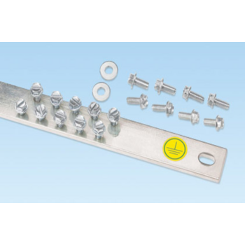 Шина заземления с крепежом 483мм Шина заземления с крепежом 483мм/ Grounding Busbar Kits, 19" (483mm) Lgth, 20 mounting holes, 5/8" (15.9mm) Hole Spacing