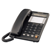Телефон Panasonic KX-TS2365RUB (черный) {16-зн ЖКД, однокноп.набор 20 ном., автодозвон, спикерфон }