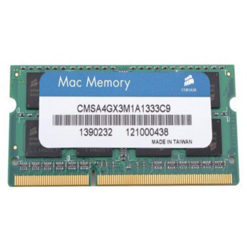 Модуль памяти Corsair DDR3 SODIMM 4GB CMSA4GX3M1A1333C9 PC3-10600, 1333MHz