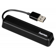 Разветвитель USB 2.0 Hama 12167 4порт. черный (FOB-00012167)