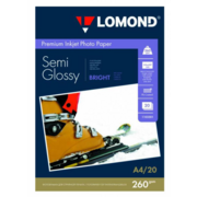 Фотобумага Lomond 1103301 A4/260г/м2/20л./белый полуглянцевое для струйной печати