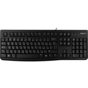 Клавиатура Logitech K120 for Business [920-002522] черная, офисная, 104 клавиши, защита от воды, USB 1,5м, brown box, (021419)