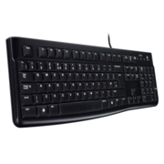 Клавиатура Logitech K120 for Business [920-002522] черная, офисная, 104 клавиши, защита от воды, USB 1,5м, brown box, (021419)